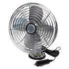 12-volt Metal Fan Heavy-duty Truck Car Camper Boat 2-speed Mountable Chrome New