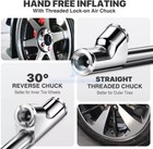 2 dual Head Air Chuck 1 4  Fnpt Straight Foot Lock On Truck Rv Tire Inflate Chuc