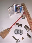 Cracker Jack Prizes Car  Baseball Miniature Dollhouse Broom Metal Collectibles