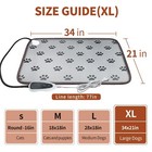 Large Dog Heating Pad 34x21in Waterproof Pet Heating Pad For Dogs Smart Therm   