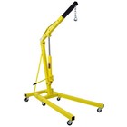 2 Ton Folding Engine Hoist Cherry Picker Shop Crane Lift Heavy Duty Yellow