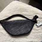 New Guess Black Nylon Lightweight Fanny Pack Belt Travel Bag Handbag