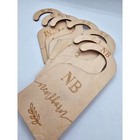 Wooden Baby Closet Dividers Used For Organizing Baby Clothes By Size