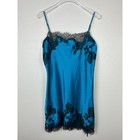 Victoria s Secret Vintage Y2k Lace Slip Dress Lingere Blue Medium Fairy