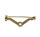 50 Pcs Gold Brass 32mm 1-1 4  Locking Catch Bar Pins Jewelry Brooch Pin Backs