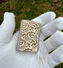 Zippo Sterling Silver Lighter Model 13     Classic Pinup Girl Engraved Made Usa