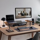 Dual-monitor-stand-riser-for-desk Adjustable Length 32-40 Inch   large Desktop    