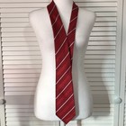 Tuscani Uomo Europa Collection Red Multicolor Striped Wide Necktie 59   
