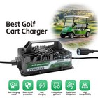 48 Volt 15amp Onboard Lithium Golf Cart Battery Charger With Ring Terminals Plug