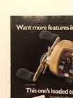1999 Shakespeare Medalist Bc 4600g Fishing Reel Print Ad Mark Davis Vtg 1990s