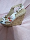 Retro 19070 s Style Floral Platform Shoes By Wild Diva Size 6