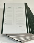 12 Pcs Cardboard Slide Tray With Green Trim  Holds 20 Slides  Disposable