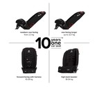 Diono Radian 3r 3-in-1 Convertible Car Seat Slim Fit 3 Across  Black Jet Openbox