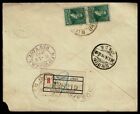 Sg42 Argentina 1898 Registered Cover To Mexico 3 Registration Marks   Cancels