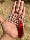 8 Mm Rnd 108 1 Beads Original Crystal Sphatik Jaap Rosary  Japa Mala Energized
