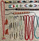 Vtg Native American Indian Seed Bead Medallion Necklace Bracelet Assorted Lot