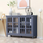 Modern Kitchen Sideboard Storage Buffet Cabinet 4 Door For Living Room Bedroom
