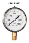  Pressure Gauge 0-3000 Psi  Liquid Filled 2 5    Stainless Steel  1 4   Npt Lm