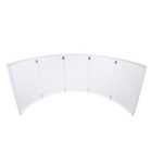 Prox Dj Facade 5 Panel Curved W Black   White Scrim Kit White Frame W  Carry Bag
