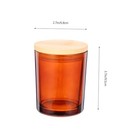 Ohphcall 4 Sets Glass Candle Tins With Lids