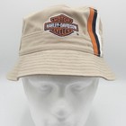 Harley-davidson Men s Khaki Bucket Hat W  Bar   Shield