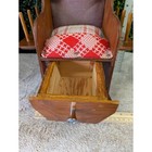 Vintage Mcm Handmade Wood Sewing Rocking Chair Organizer Pincushion Folk Art