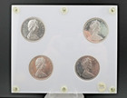 1965 Canadian Silver Dollars Variety Types Set Capital Poited Blunt Unc Lvb2 39