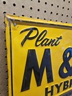 M w Hybrids Plant Agriculture Advertising Sign Yellow   Black Tin Sign