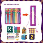 304 Pcs Weaving Loom Kit Toys  Potholder Loom Knitting Kit  Potholder Loops For 