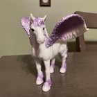 Mojo 2014 Unicorn And Pegasus Glitter Sparkle 4-5    Vinyl Figures Fairy Garden