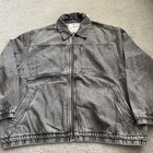 Levi   s Jaanai Men   s 2xl Full Zip Gray Denim Jean Jacket Inner Pockets Runs Big