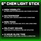 25 Pack 6 Inch Green Glow Sticks 12 Hour Military Grade Emergency Chem Lights