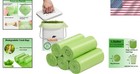 1 2 Gallon Small Biodegradable Trash Bags Compostable Liners 120 Count Green