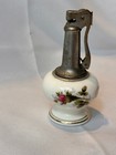 Vtg Table Lighter Bone China Hand Painted Floral Motif Made In Japan