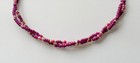 Pink And Gold Double Strand Stretch Seed Bead Anklet Ankle Bracelet  Plus Size