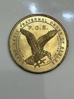 Vintage Fraternal Order Of The Eagles F o e   Sales Achievement Brass Coin Medal
