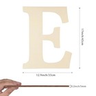 Large Wooden Letters 17 Inch  Unfinished Wood Letter E For Home Wall Decor