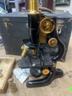 Vintage Rare 1915 Bausch   Lomb Optical Co  Iron And Brass Microscope