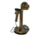 Replica Vintage Old Candle Stick Brass Telephone Antique Early 20th Century Ecs