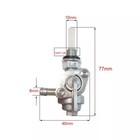 2pcs Gas Tank Fuel Switch Shut Off Valve Pump Tap Petcock Gasoline Generator Oil
