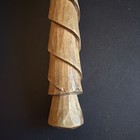 Vtg Wood Hand Carved Spoon Romanian Folk Art Primitive Rustic Spiral