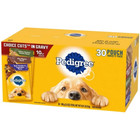  2 Pack  Pedigree Choice Cuts In Gravy Adult Soft Wet Dog Food Variety Pack