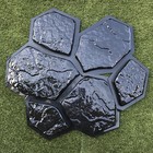 6 Pcs Plastic Molds For Concrete Paving Garden Stepping Stone Path Patio Cement