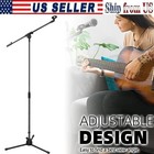 Professional Boom Microphone Stand With Mic Clip Mic Stand Black  75-150cm