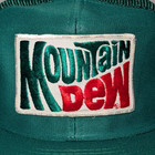 Vintage 80s Mountain Dew Trucker Hat Green Mesh Cap Promo Patch Taiwan Snapback