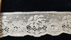 Vintage antique  White  Cotton Leavers Lace  5 Yards