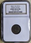 Civil War Token 1863 Cwt F-92 199 A Ngc Ms63bn Uncirculated Indian Head