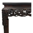 Early 20th Century Extraordinary Antique Carved Hardwood Dragon Square Table