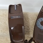 Vtg Brown Western Electric Bell System Trimline Rotary Telephone Desk