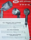 Vintage 1947 Shure 707a Crystal Bullet Harp Microphone Hi Z Prop Repair Display